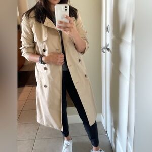 Banana Republic Tan Trench Coat - S Petite